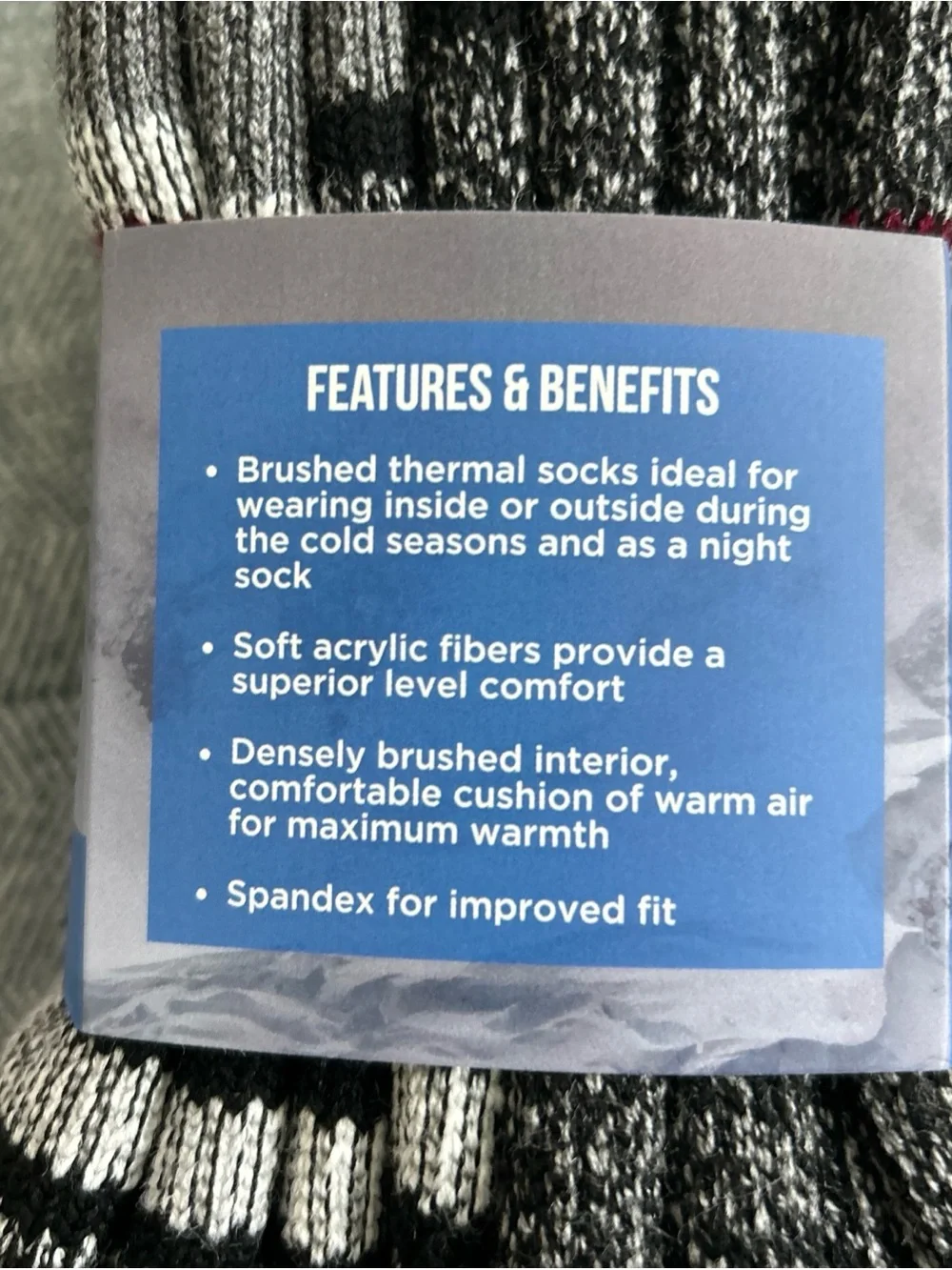 Polar Heat Nanuuq Men’s Premium Heat Socks, 2 Pack Thermal Socks, Size 7-12